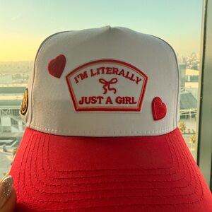 Red and White i’m literally just a girl